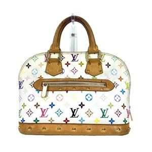 LOUIS VUITTON White Monogram Alma Tote Bag